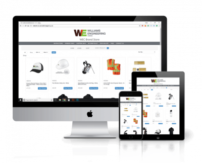 Williams Engineering website in different devices