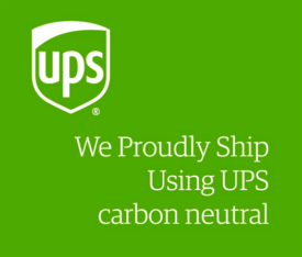 We proudly ships using UPS carbon neutral badge