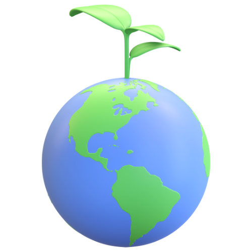 Sapling on a globe