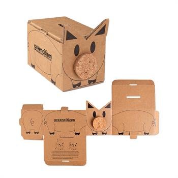 100% Recyclable Cardboard Piggy Bank