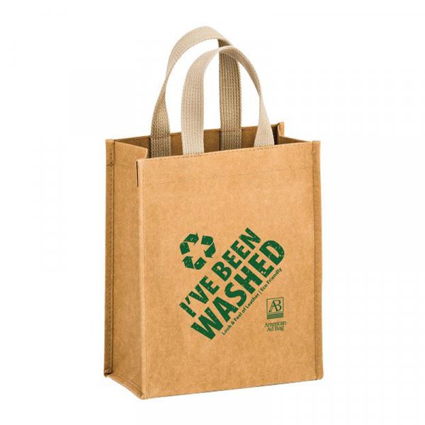 Washable Kraft Paper Tote Bag